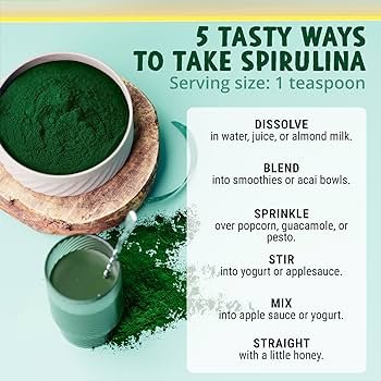 Spirulina and its different tastes